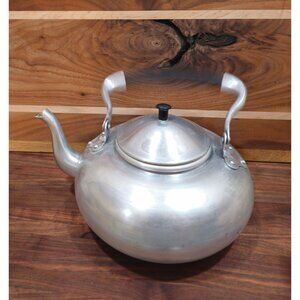 Vintage Knobler British Crown Colony Hong Kong Aluminum 4 Qt Teapot